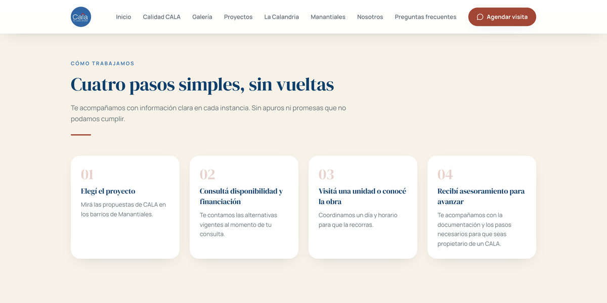Los cuatro pasos para comprar una casa CALA