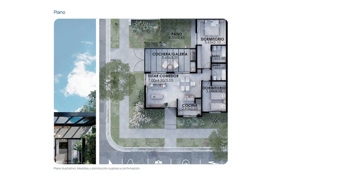 Ficha del proyecto CALA Prados II con tipologías, lote y superficie